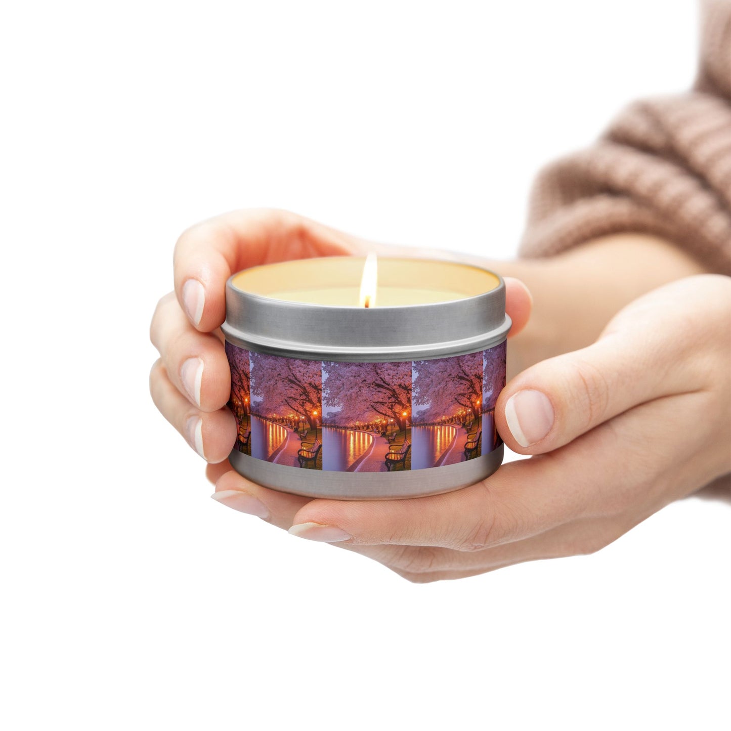 Bring the warmth wherever you go Tin Candles
