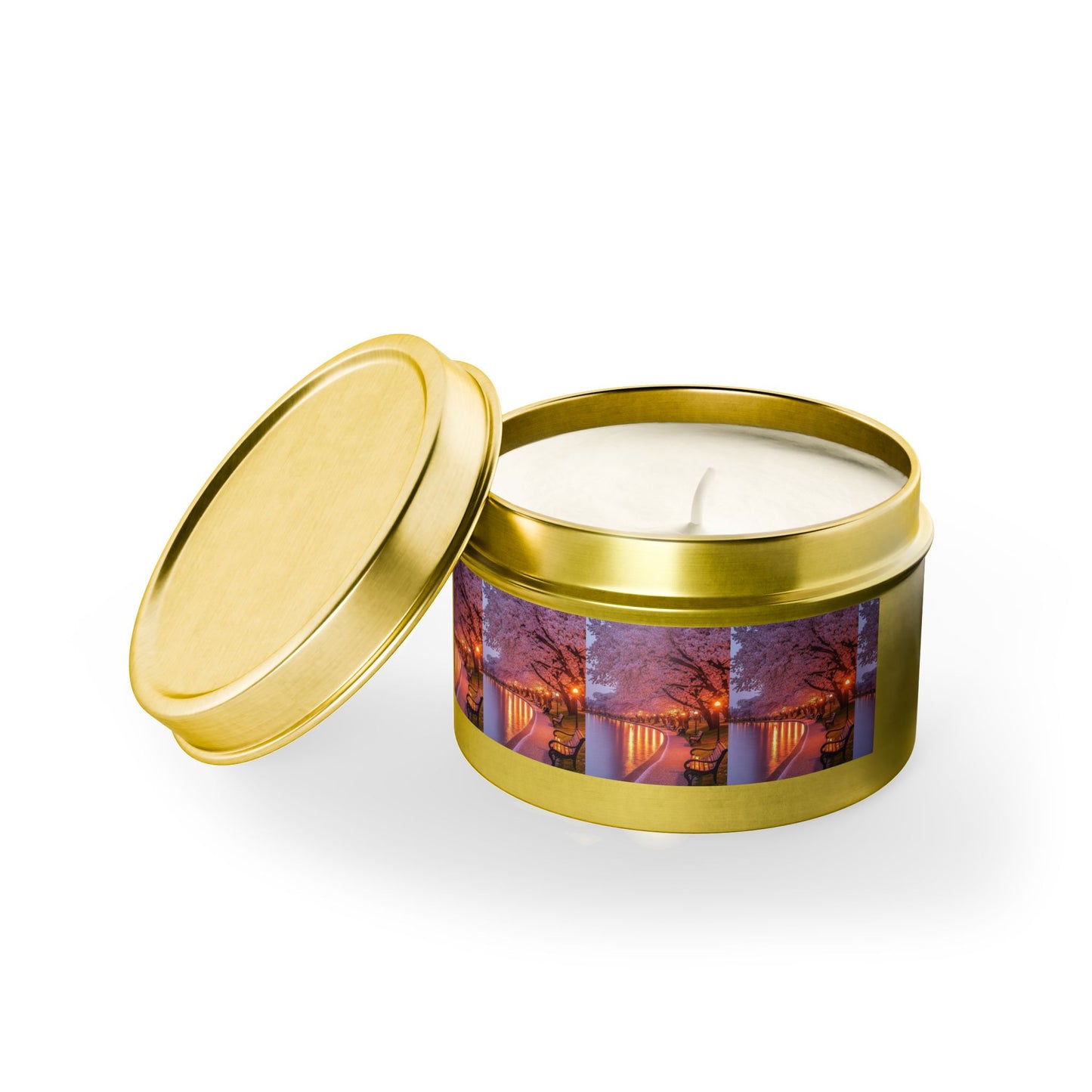Bring the warmth wherever you go Tin Candles