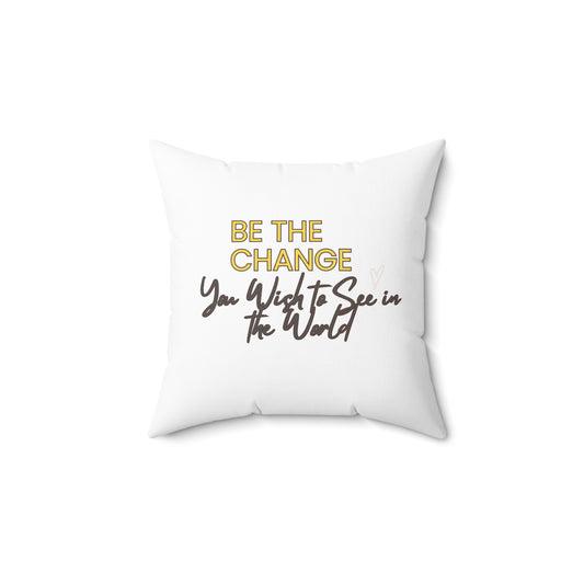 Faux Suede Square Pillow