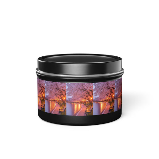 Bring the warmth wherever you go Tin Candles